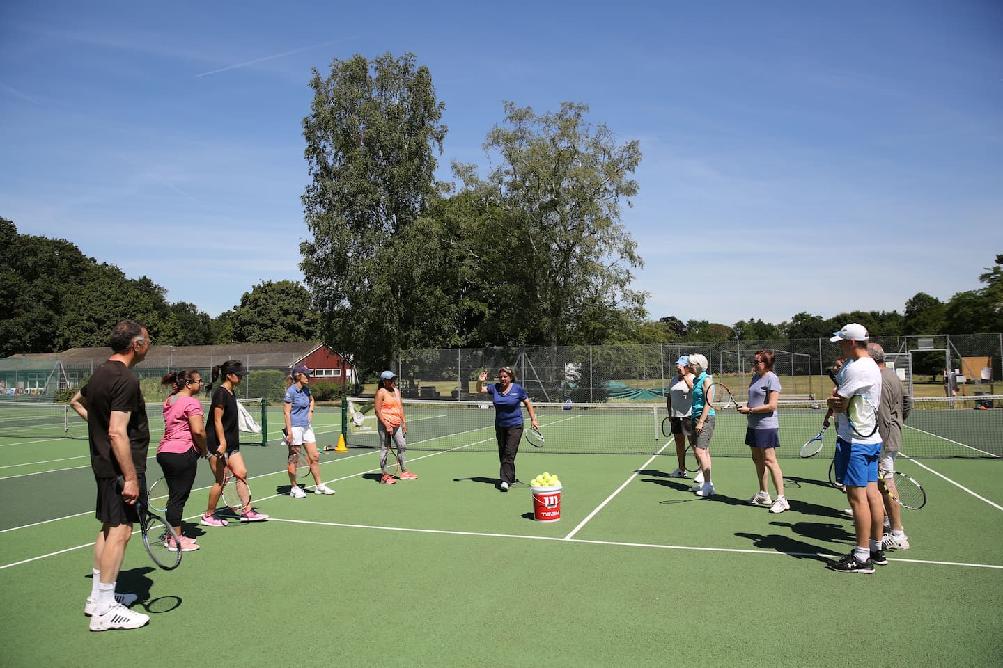 LTA tennis training session in progress