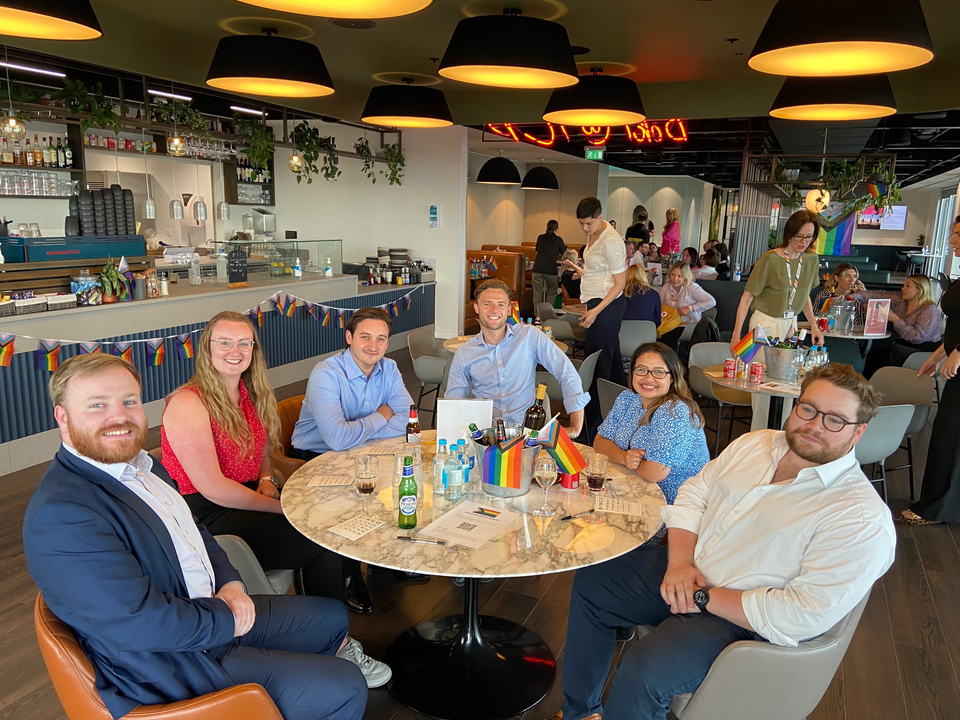 Some Howden colleagues enjoying the lunch and learn Switchboard event