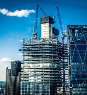 High rise office blocks being built