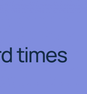 Hard times press release purple banner Howden