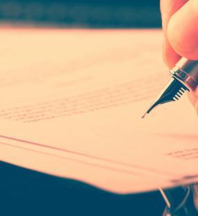 Writing Letter with Fountain Pen