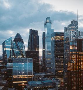 City of London Skyline at dusk