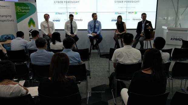 Cyber panel discussion at KPMG, including our very own Edward Wong