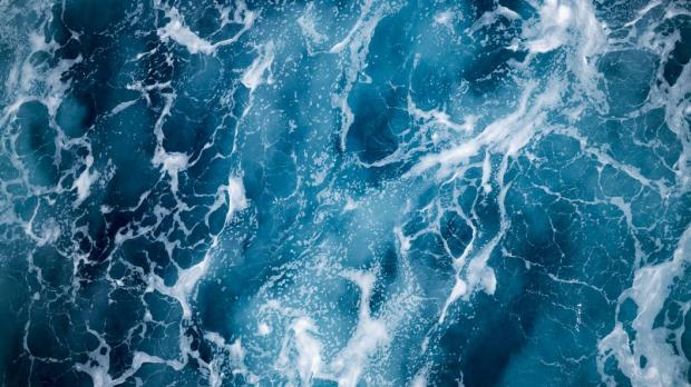 blue ocean waves