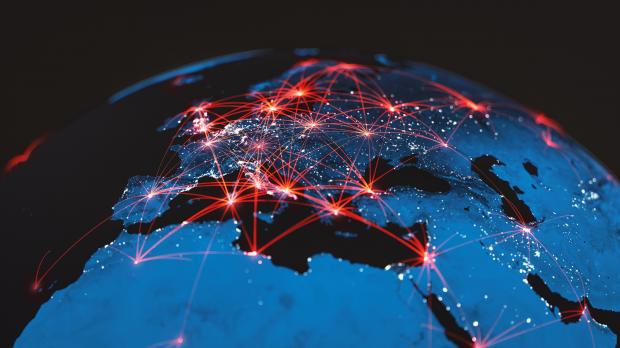 surface of the globe 
