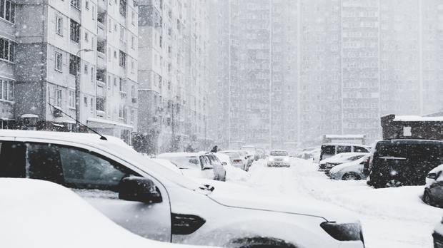 Blizzard Car Nature Outdoors Person Snow Storm Transportation Vehicle Winter